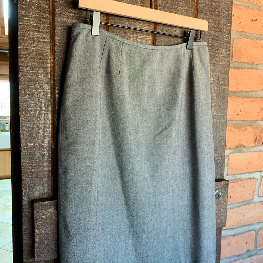 Kasper womens 2 - piece suit gray black size 8 petite 8P interview office career - Picture 6 of 13